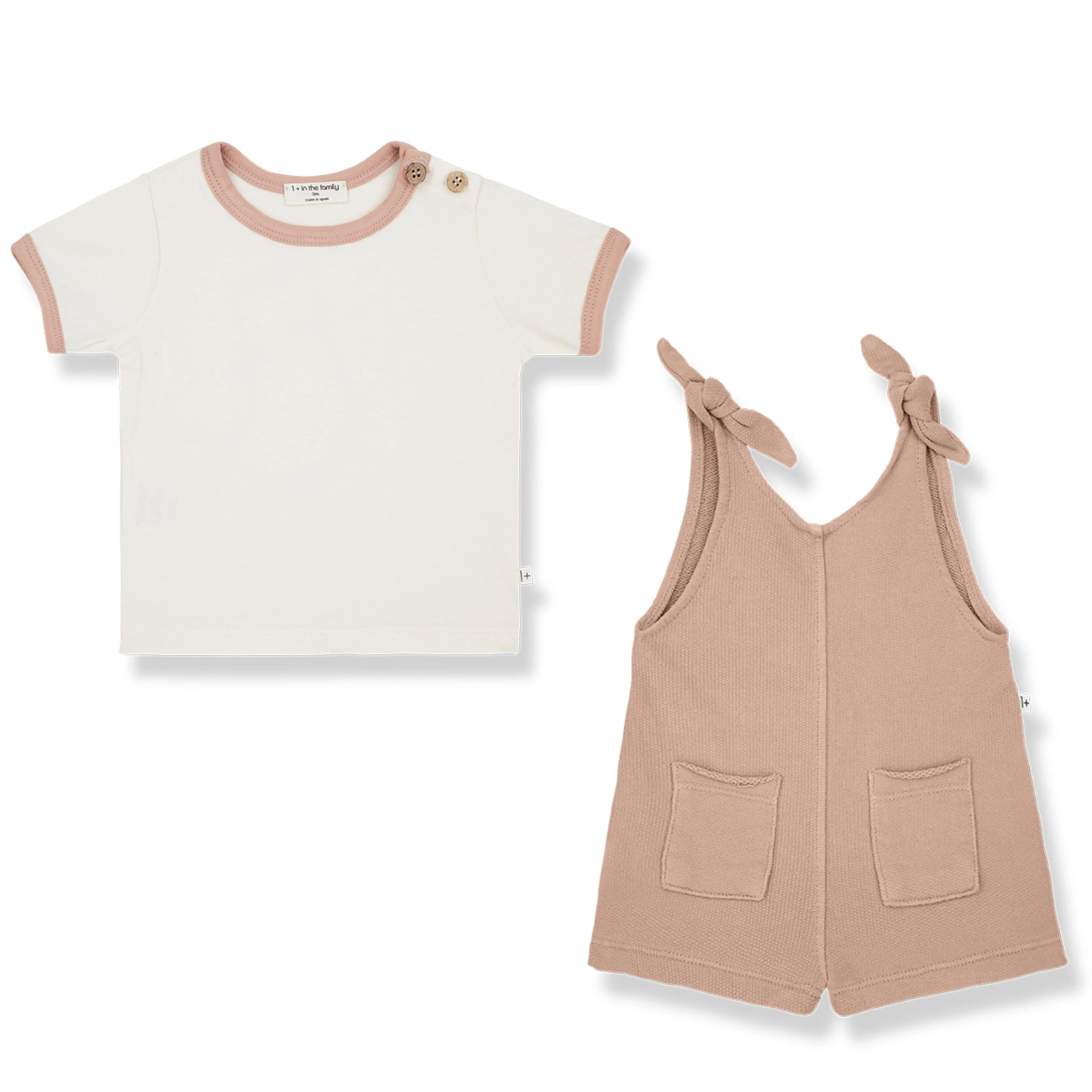 1   IN THE FAMILY MOU ROSE ROMPER SET