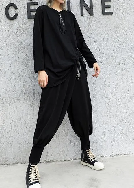 2019 fall new high waist pants loose casual women harem pants