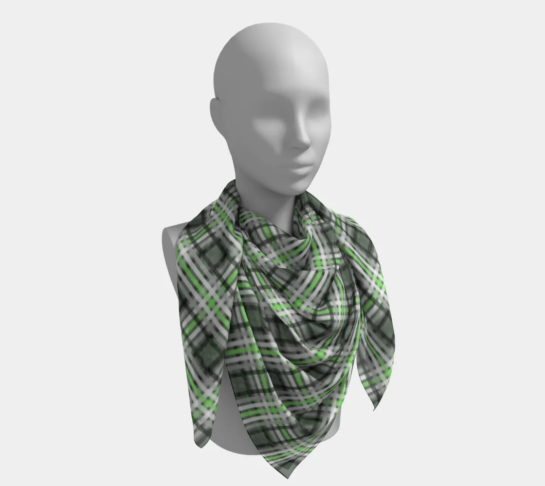 Agender Plaid  Square Scarf