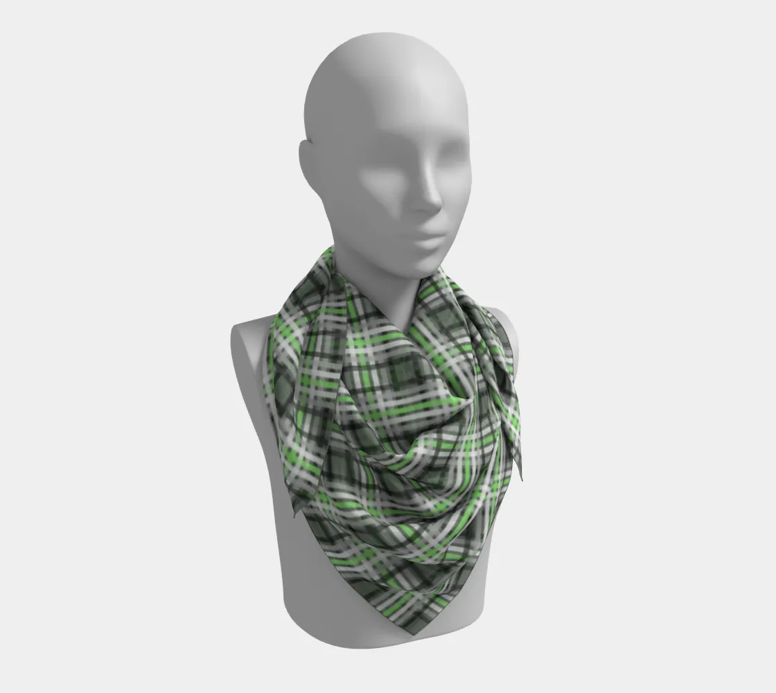 Agender Plaid  Square Scarf