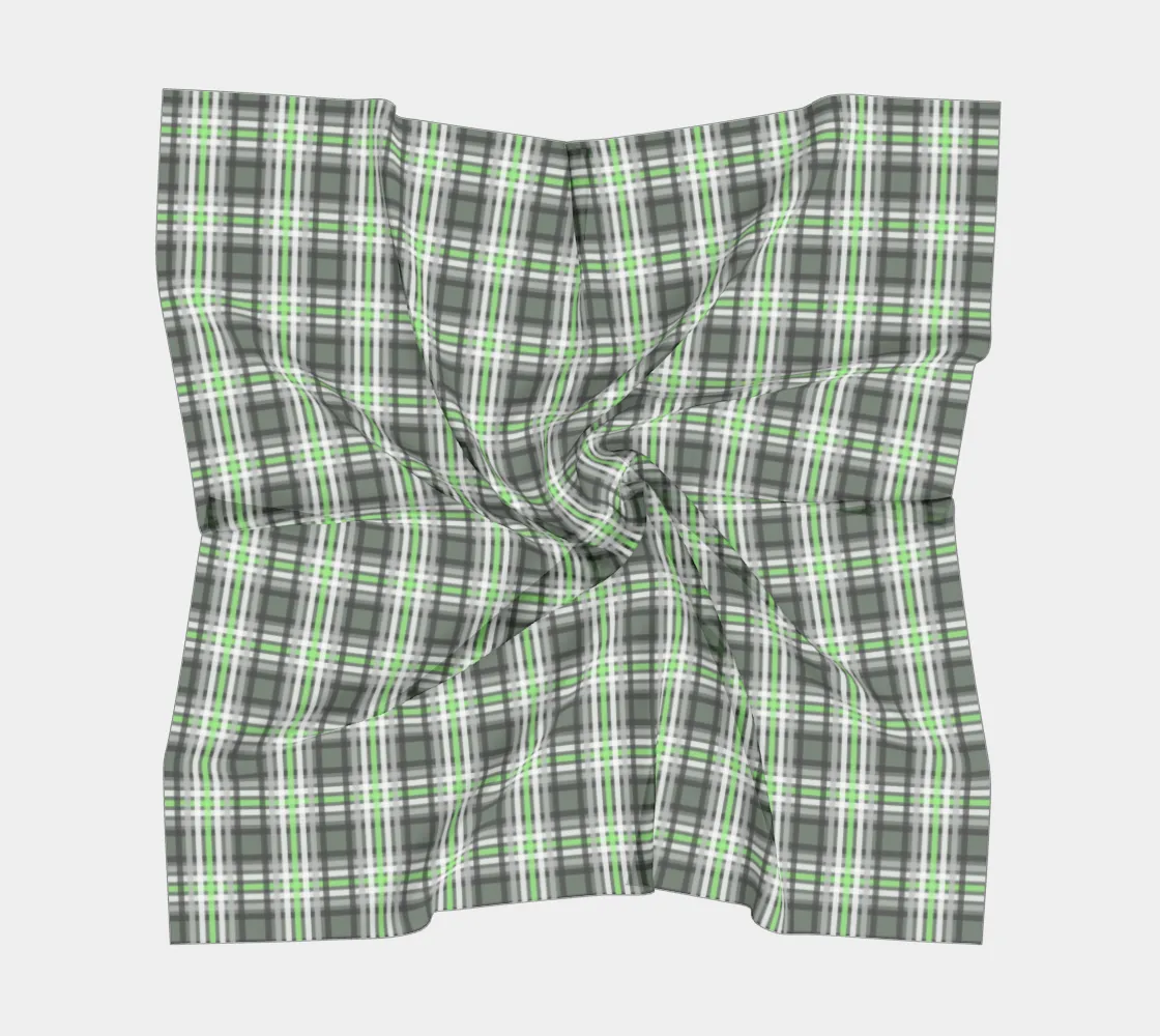 Agender Plaid  Square Scarf