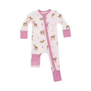 Angel Dear -2 way Zip Romper-Soft Deer