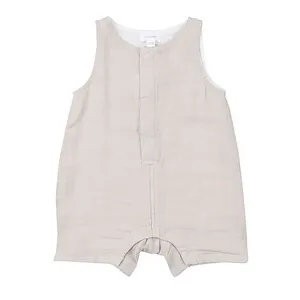 Angel Dear Sleeveless Shortie Romper Oatmeal