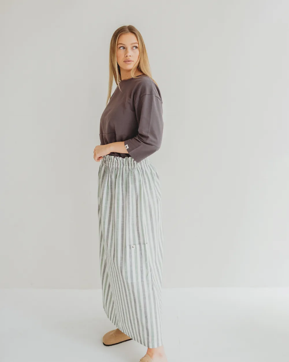 Anna Woven Stripe Dress