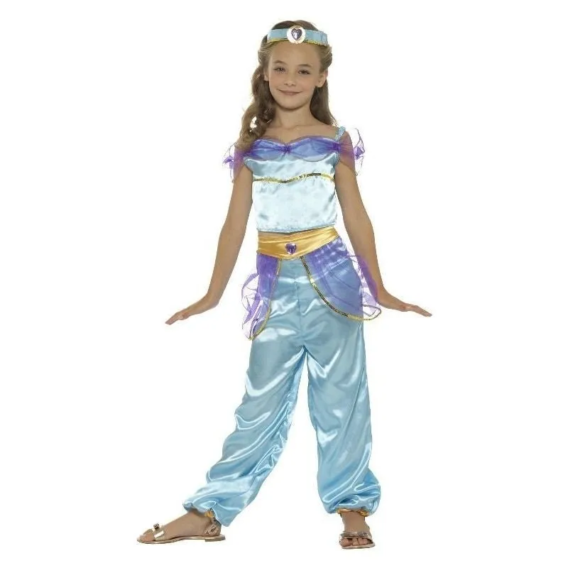 Arabian Princess Costume Kids Blue Jewel Headband