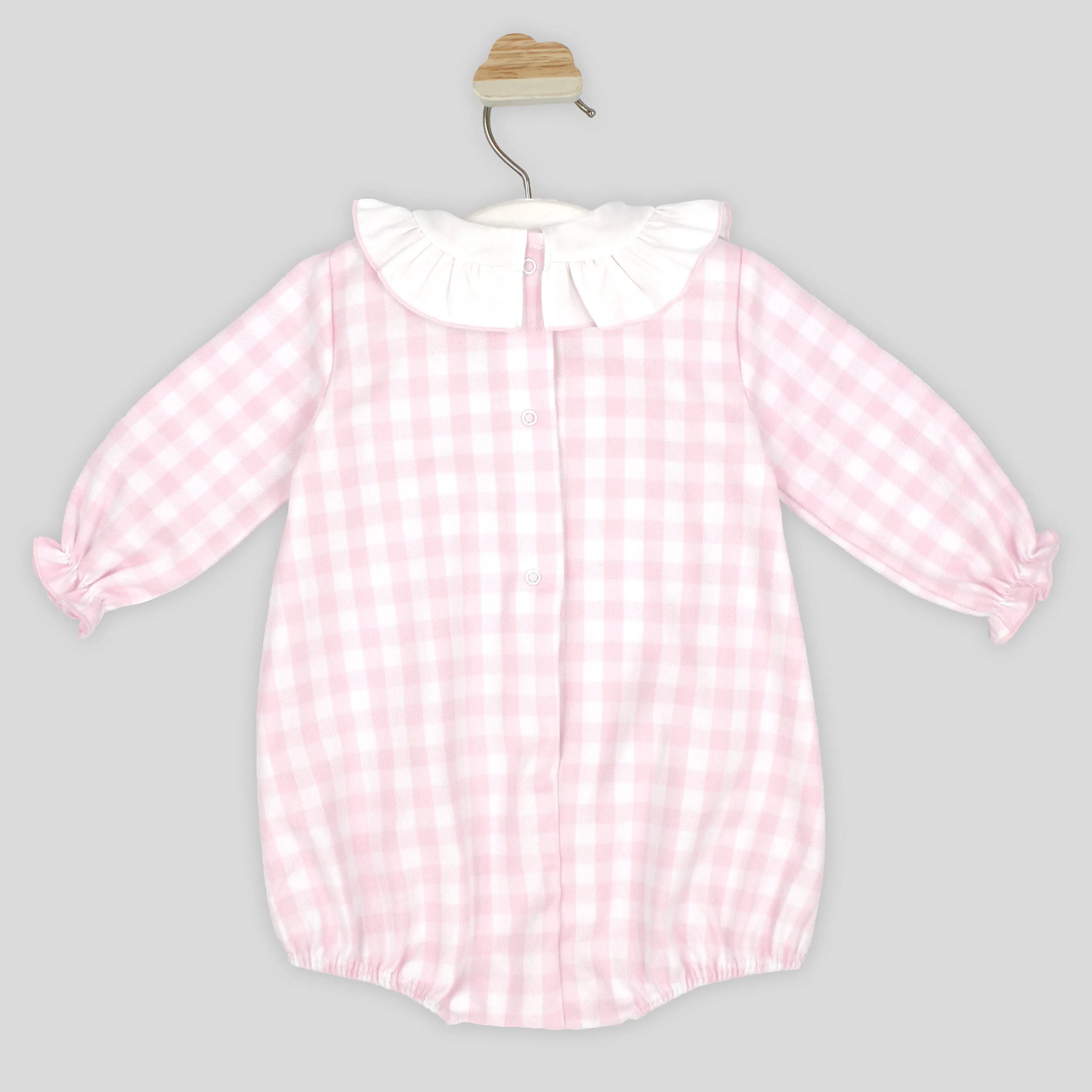 AW24 Rapife Baby Girls Pink & White Check Romper