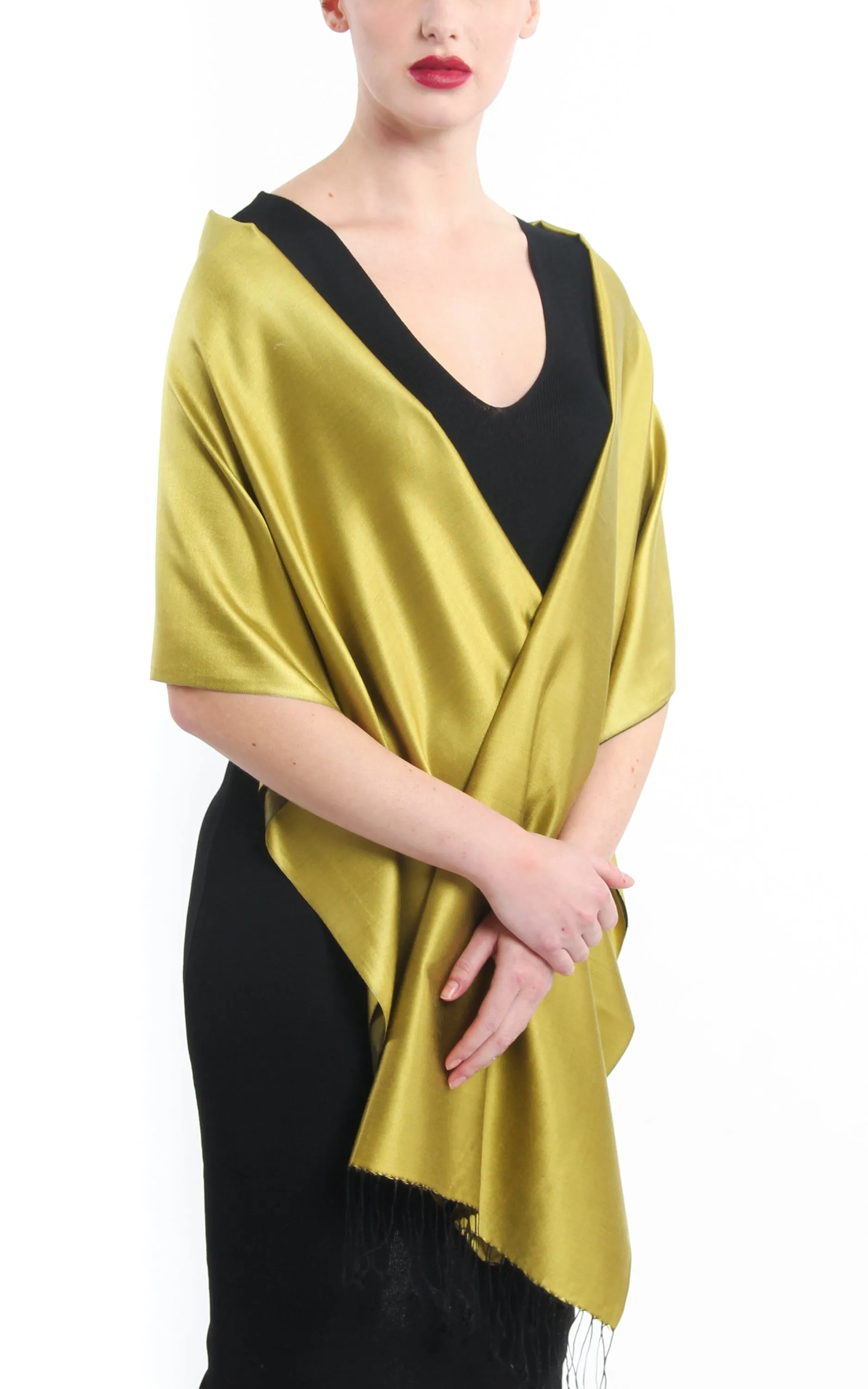 Ayla Gold Fine Silk Wrap TT45-221