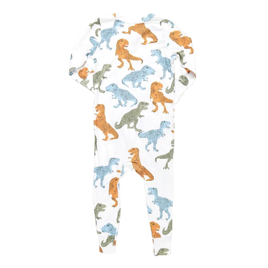 Baby Bamboo Romper - Multi T-Rex