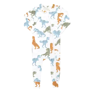 Baby Bamboo Romper - Multi T-Rex