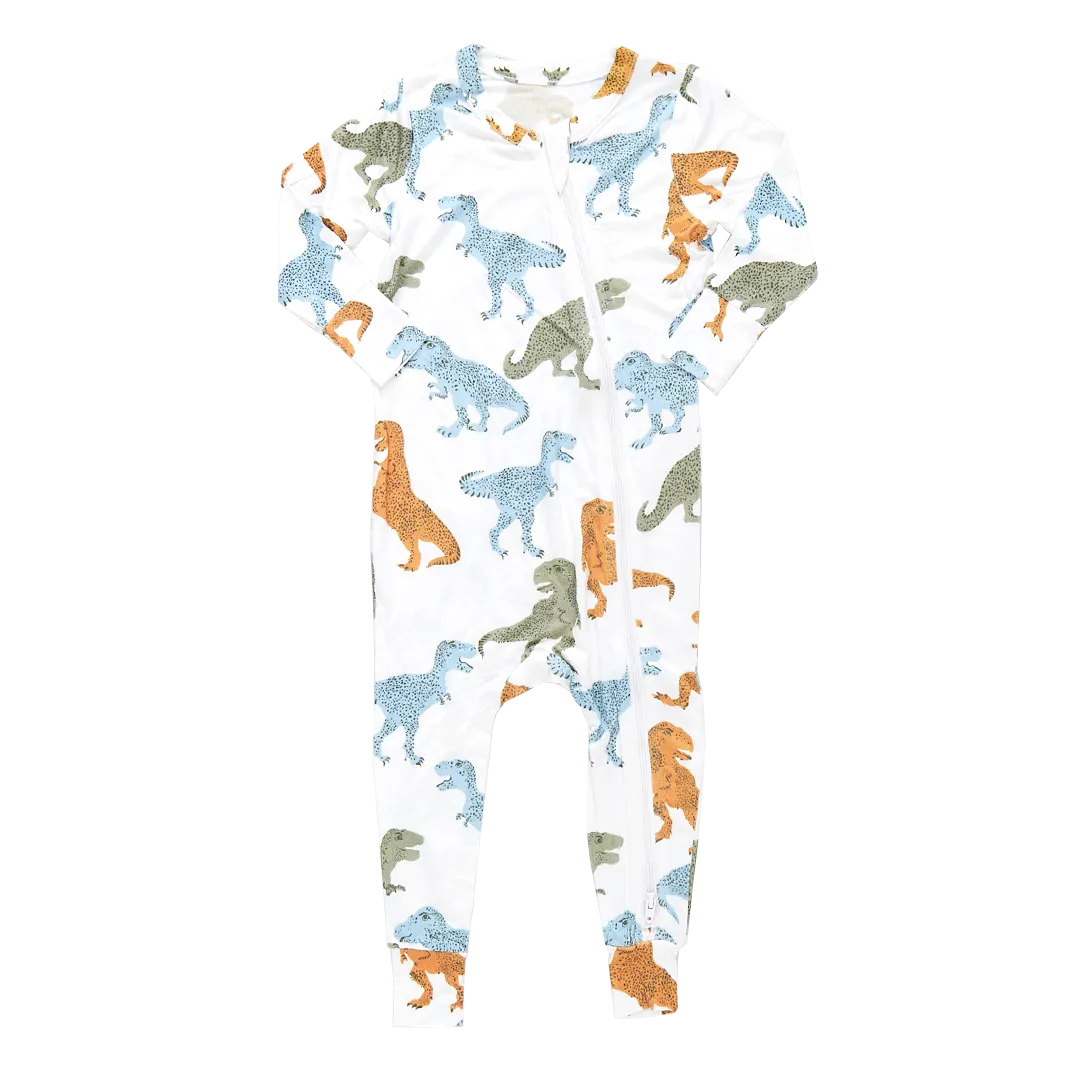 Baby Bamboo Romper - Multi T-Rex