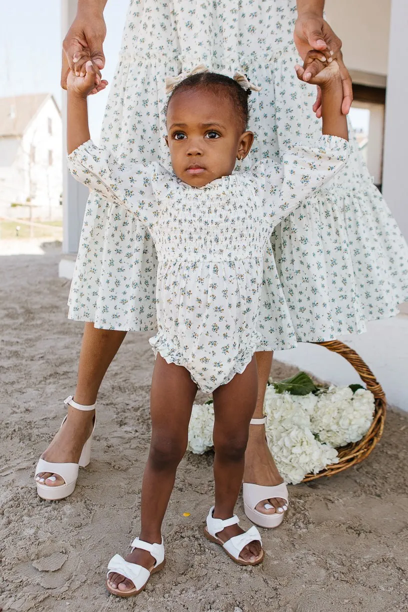 Baby Madeline Romper in Blue