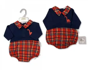 Baby Tartan Short Romper - Dino-Bis-2020-2401