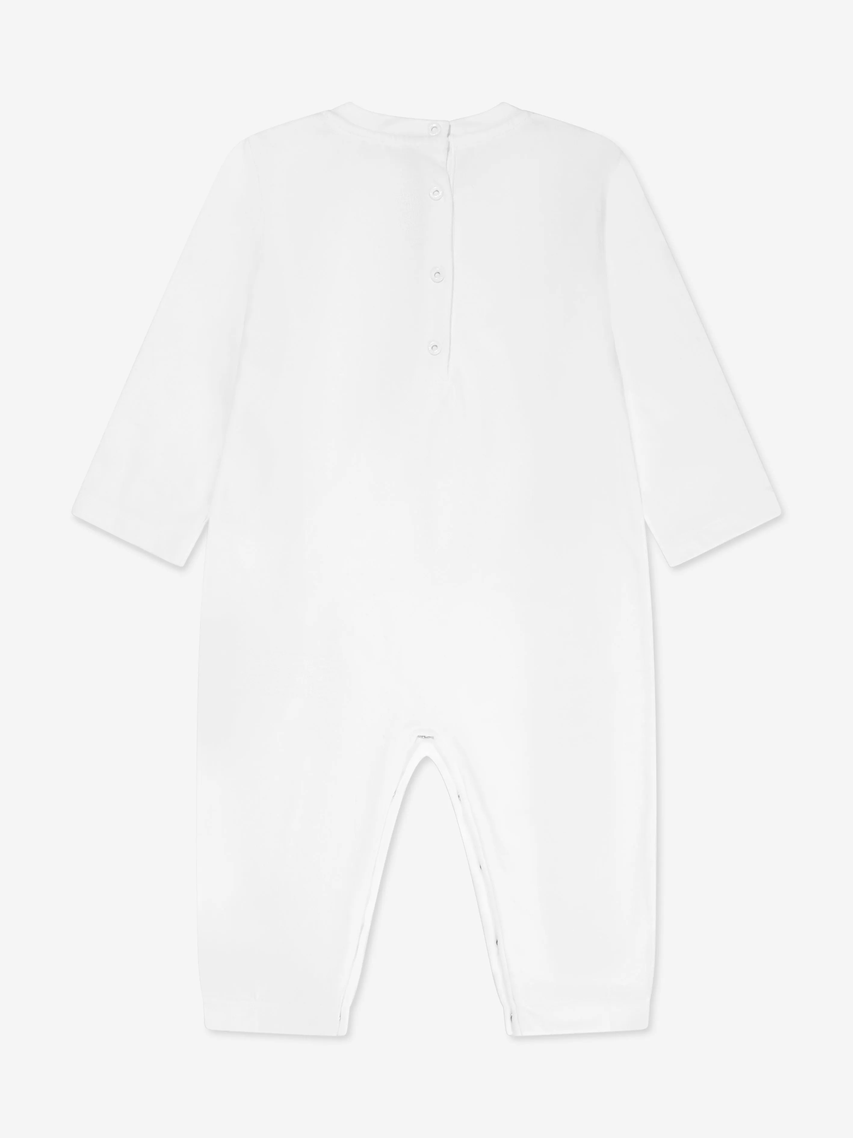 Balmain Baby Logo Romper in White