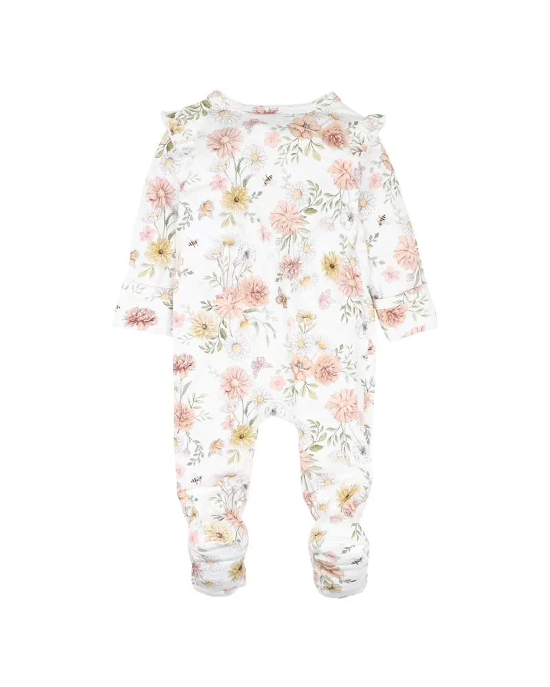 BEBE - LARA PRINT LS ZIP ONESIE