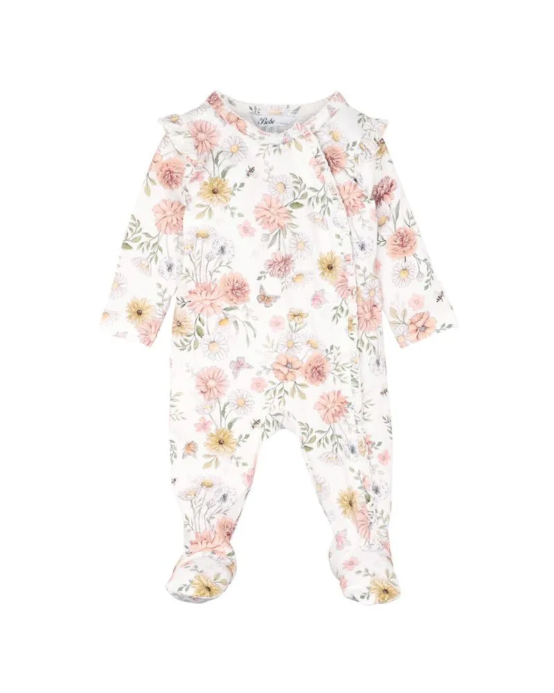 BEBE - LARA PRINT LS ZIP ONESIE