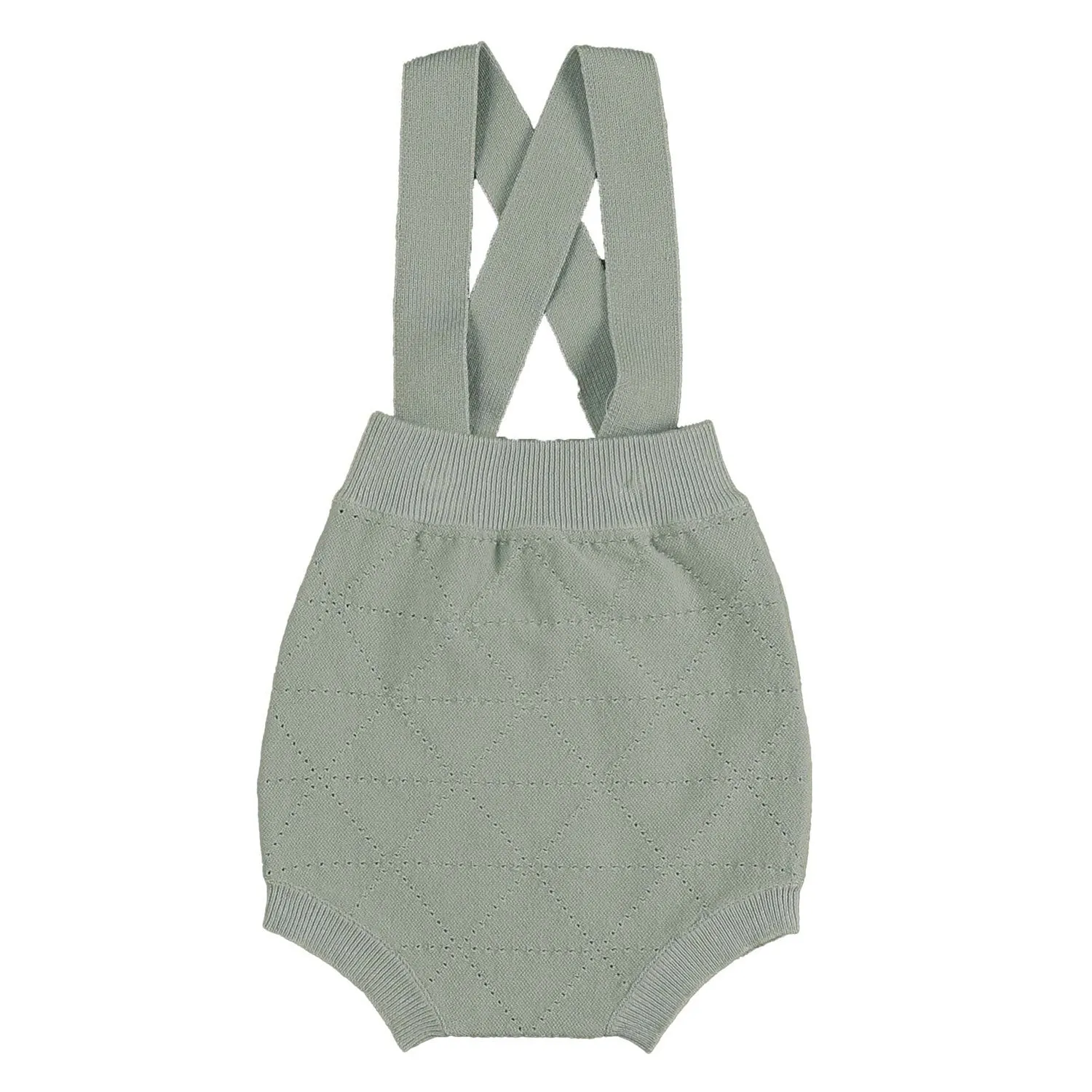 Belati Seafoam Diamond Pointelle Romper (BKN544)