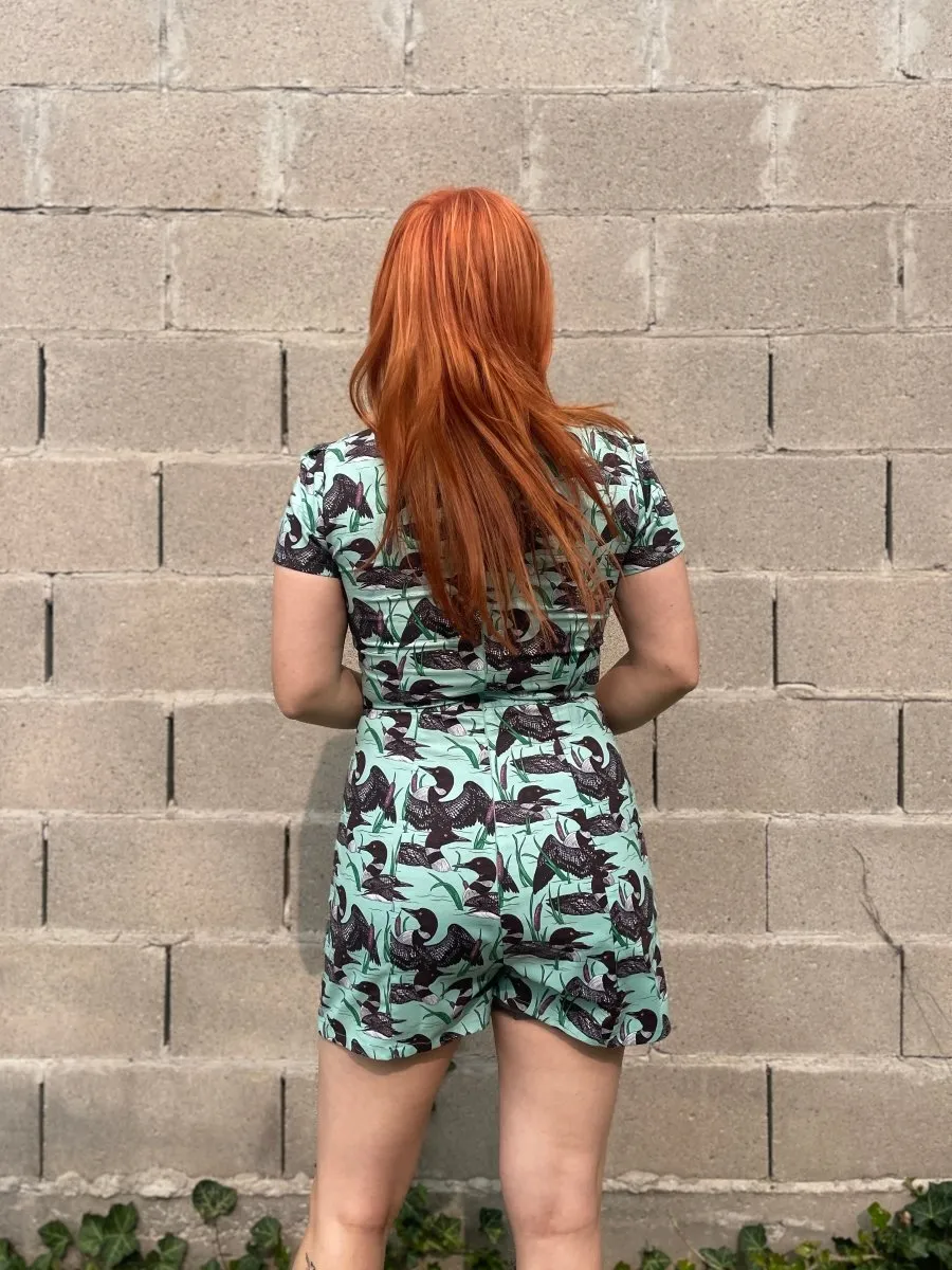 Birds of North America Teeter Bob Romper - Loons (Online Exclusive)