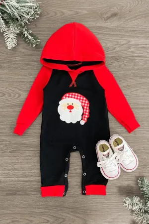 Black & Red Plaid Santa Romper