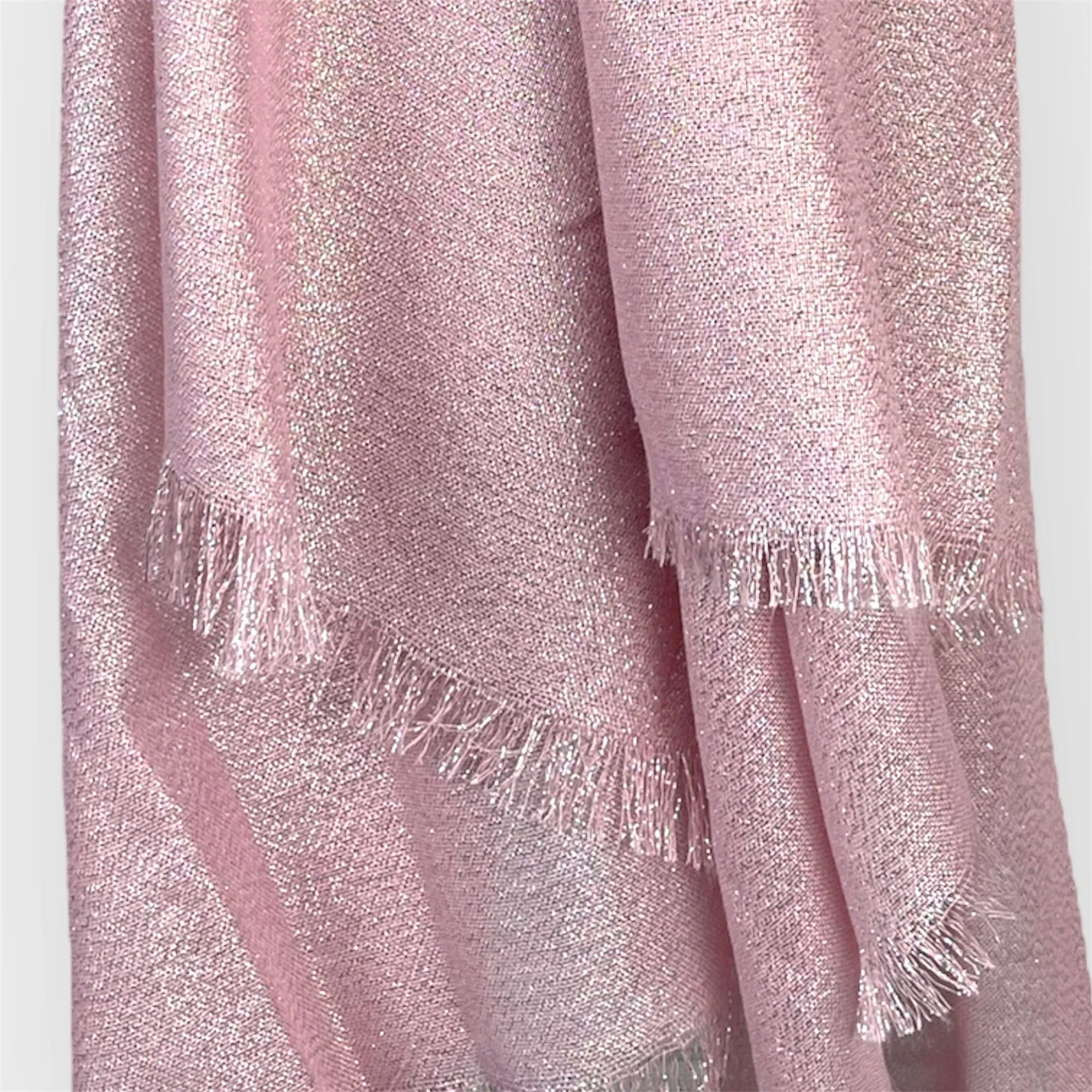 🪩💕Blush Pink - Glamour Shawl - Metallic 💕 🪩