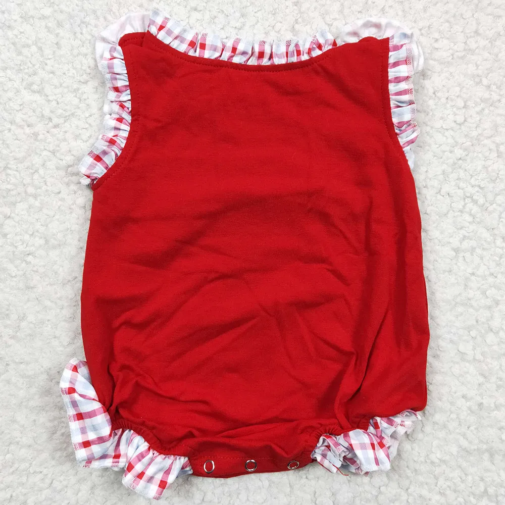 Boutique Baby Girls Romper Crab Embroidery Cute Infant Girls Boys Rompers Jumpsuit SR0156 SR0157