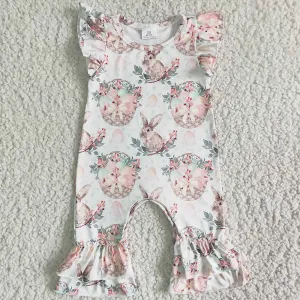 Boutique Baby Girls Rompers Easter Bunny Cute Girls Clothing Toddler Baby Romper B6-27