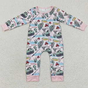 Boutique Infant Baby Rompers Fish Cute Girls Romper LR0322