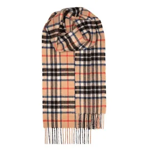 Bowhill Thomson Camel Lambswool Scarf | Wool Scarf