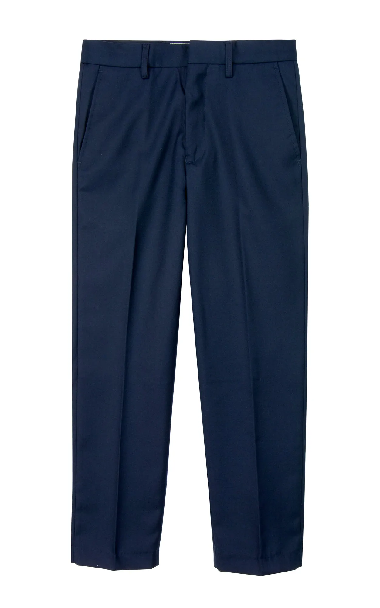 Boys' Blue Flat Front Dress Pants