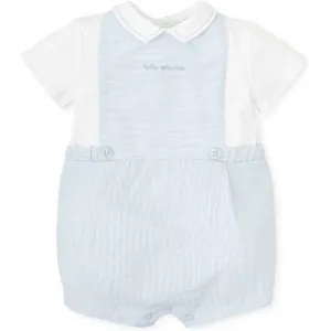 Boys Sky Blue & White Romper