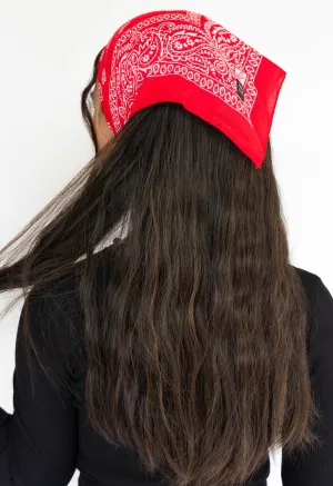 Bright Red Bandana (smaller scarf)