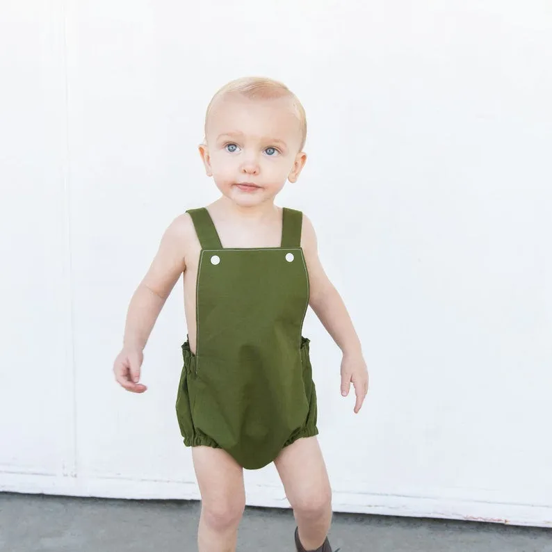 Brown Baby Romper