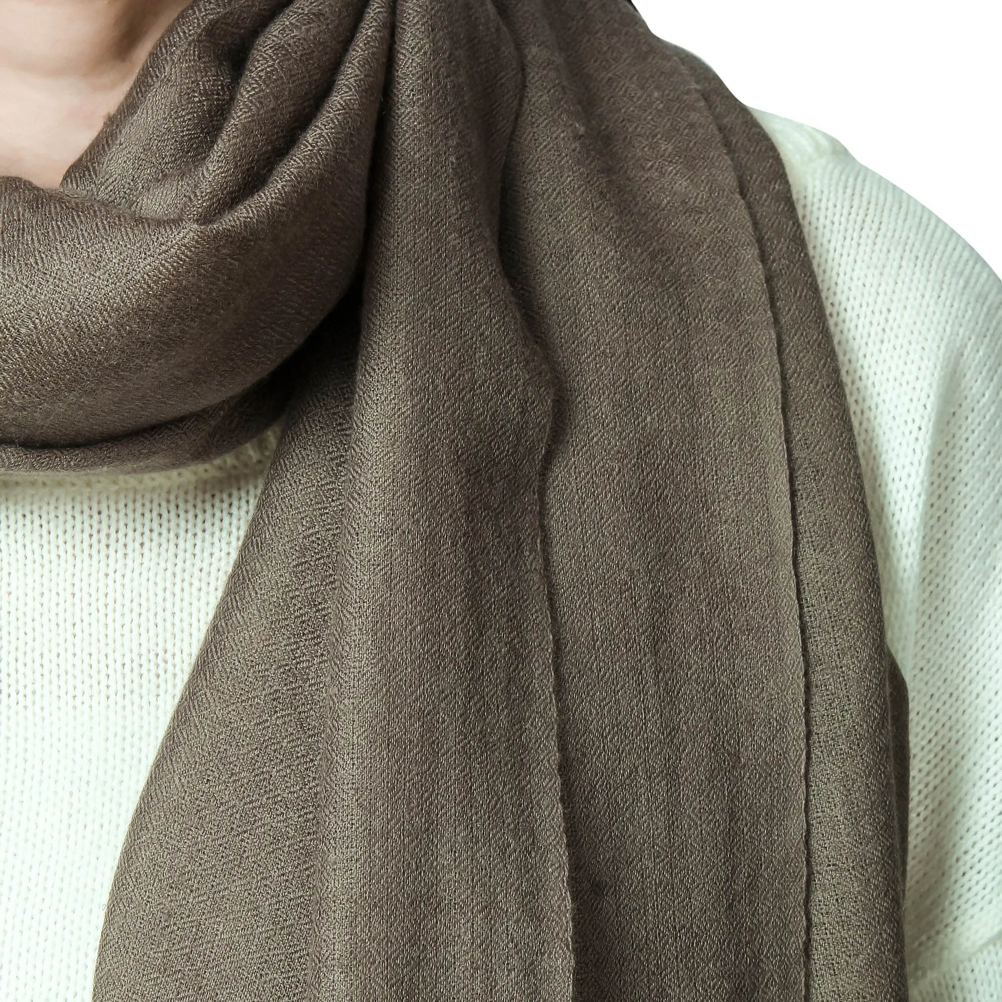 Brown Cashmere Scarf