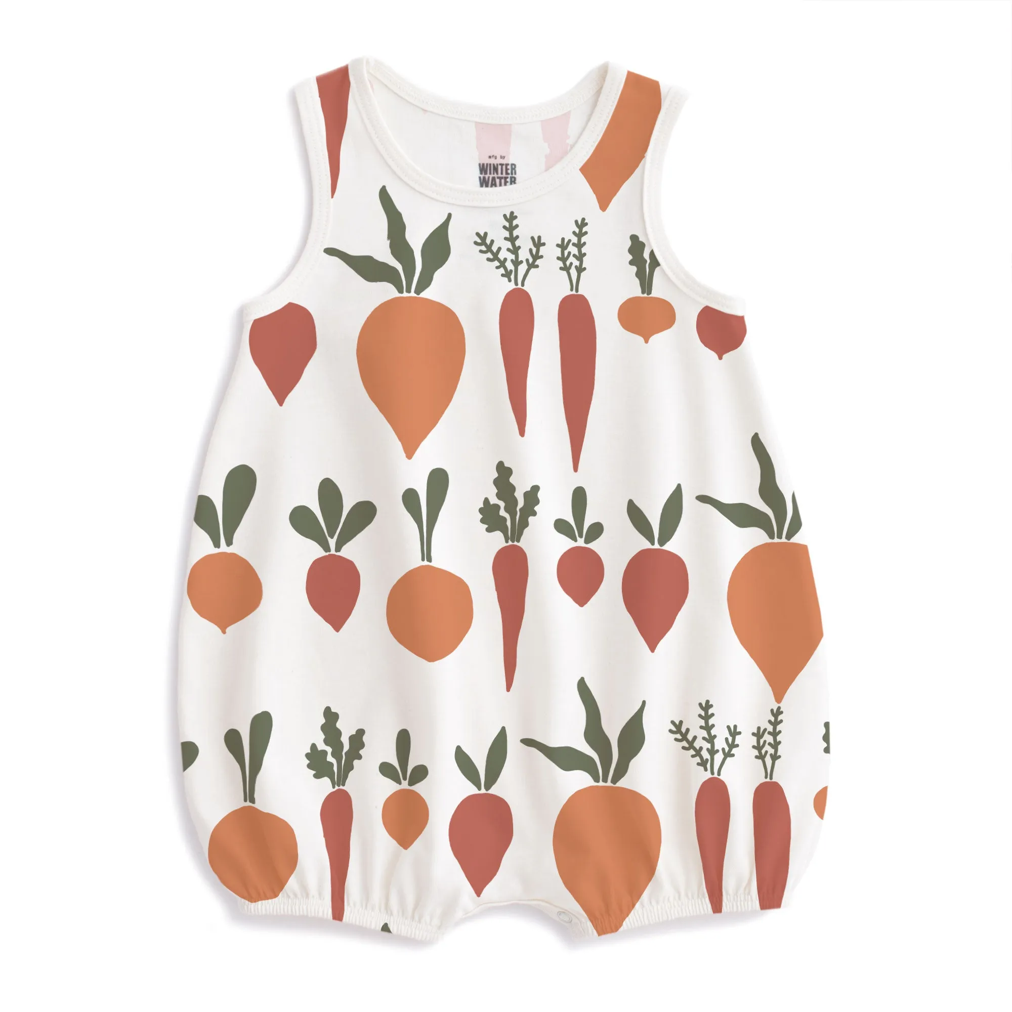 Bubble Romper - Root Vegetables Natural