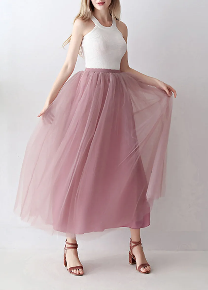 Chloe Tulle Midi Skirt