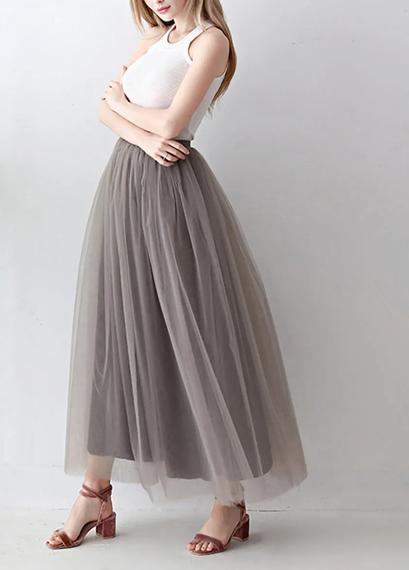 Chloe Tulle Midi Skirt