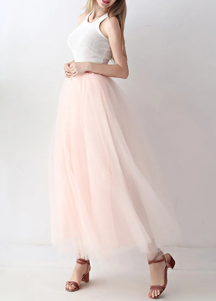 Chloe Tulle Midi Skirt