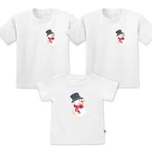 Christmas Cute Snowman Family Set