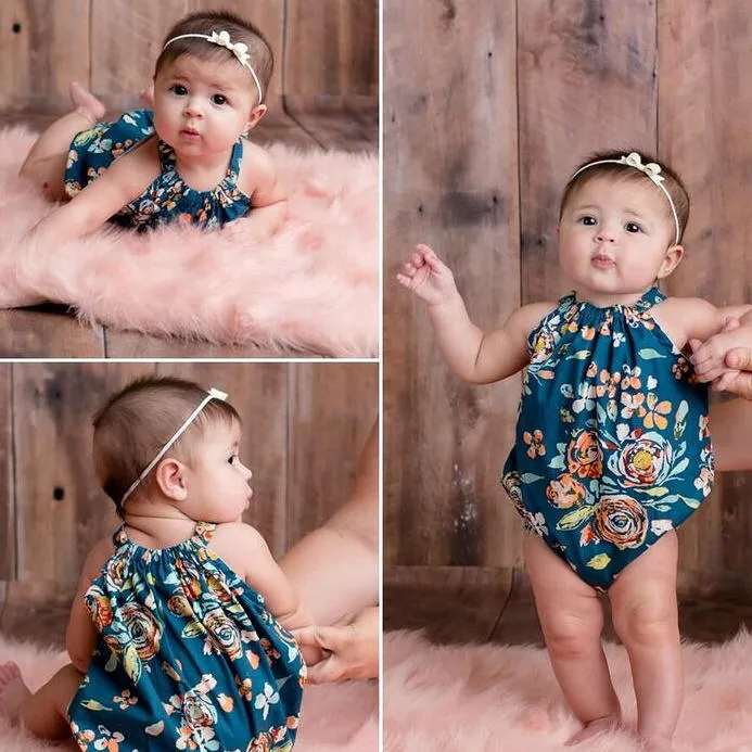 Cream Floral Bubble Romper