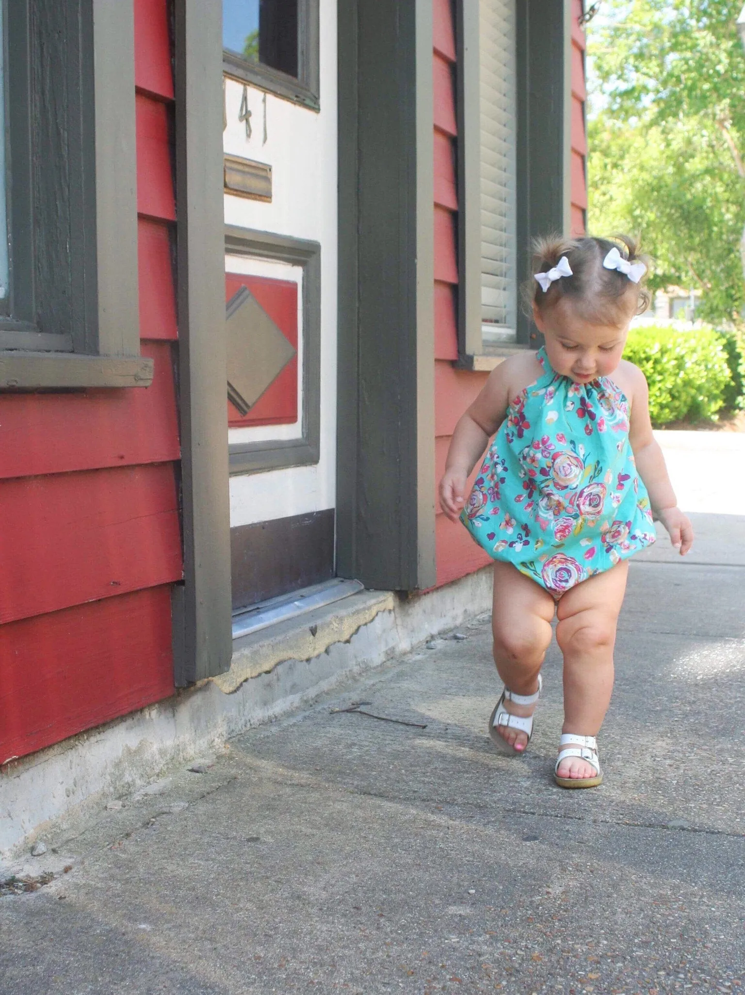 Cream Floral Bubble Romper