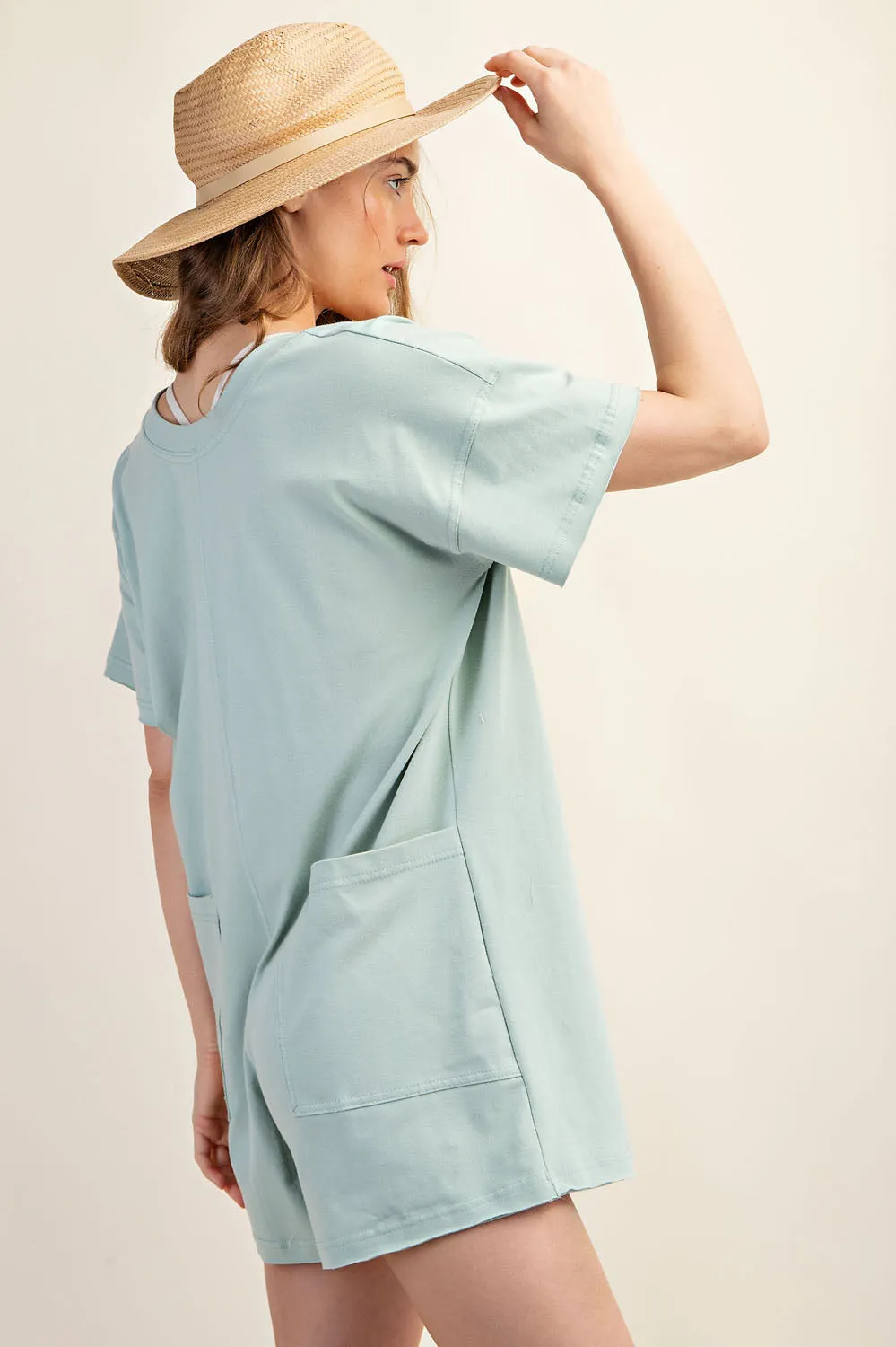 'Days Off' Romper - Sage