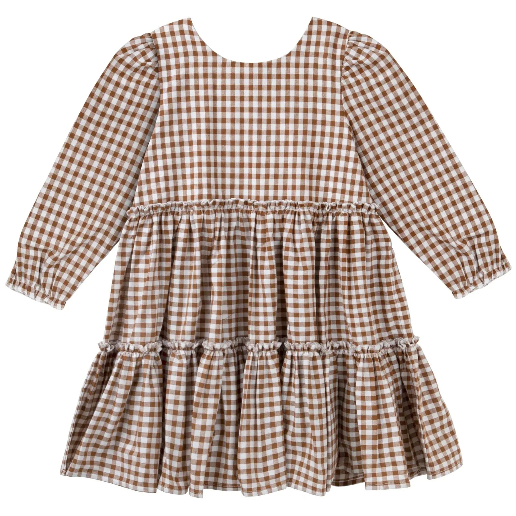 Designer Kidz Gigi Gingham Tiered Dress