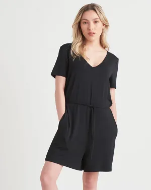 Dex V Neck Drawstring Romper