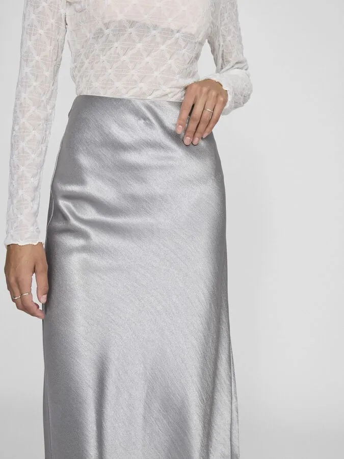 Dinne Slip Skirt - Silver