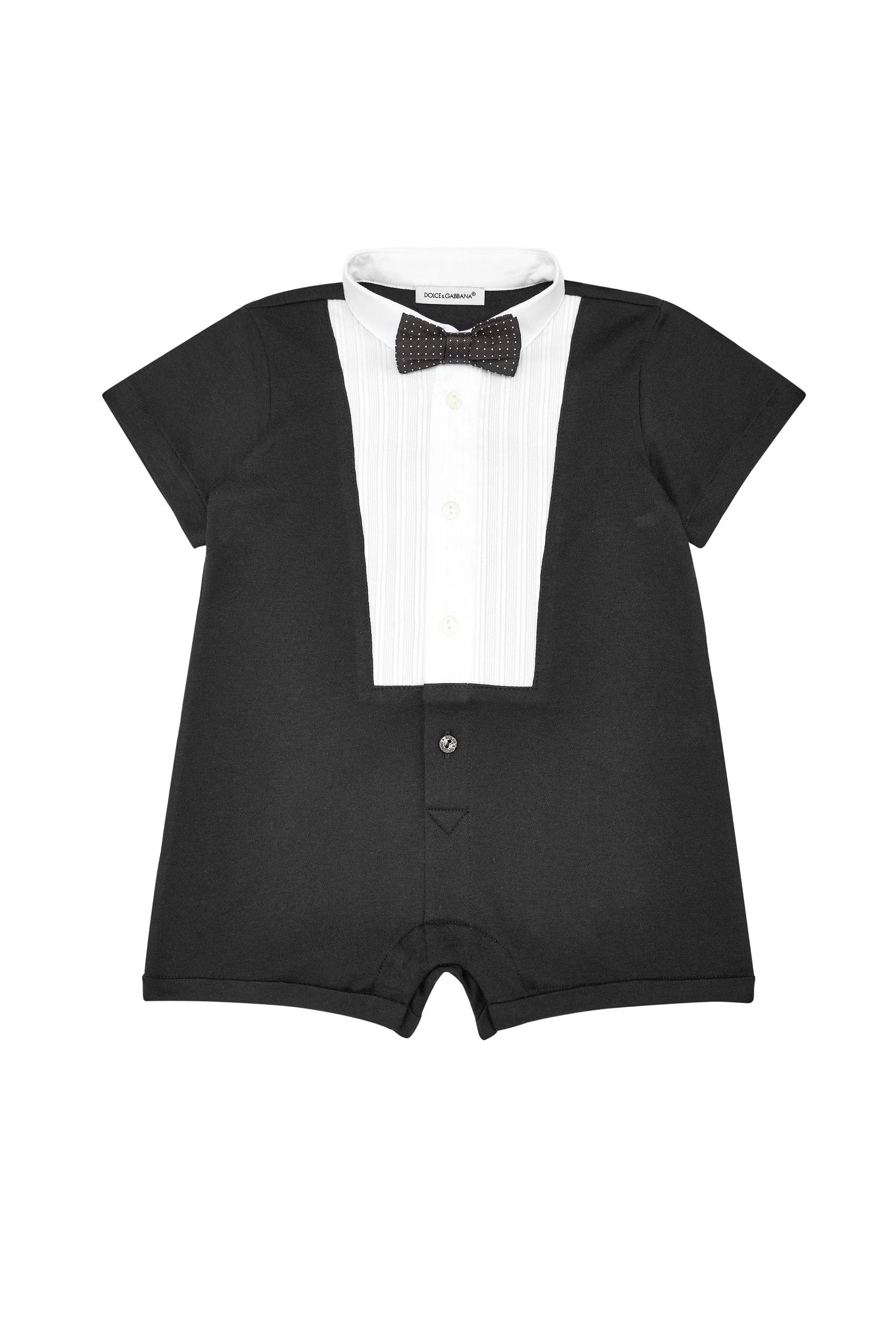 Dolce & Gabbana Baby Boys Tuxedo Romper in Black