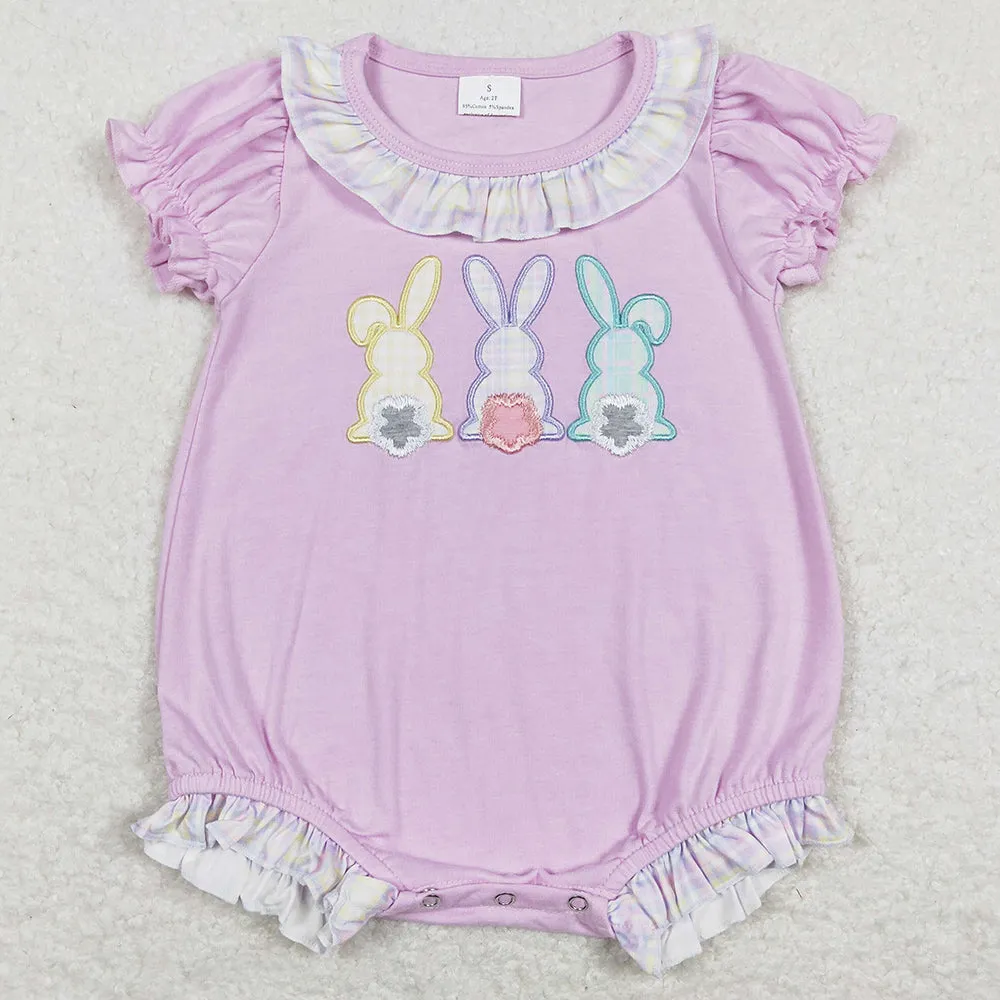 Easter Baby Girls Romper Bunny Rabbit Embroidery Cute Rompers SR0499