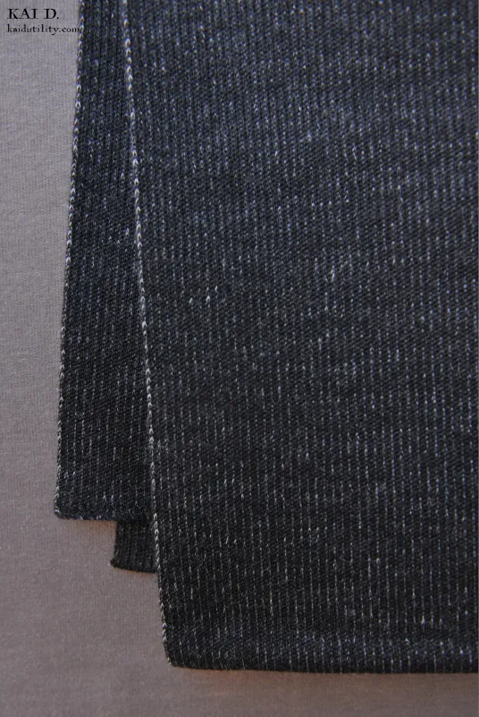 Emile Wool Scarf- Charcoal