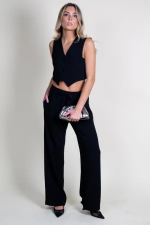 ENZA COSTA | Crepe Resort Pant - Black