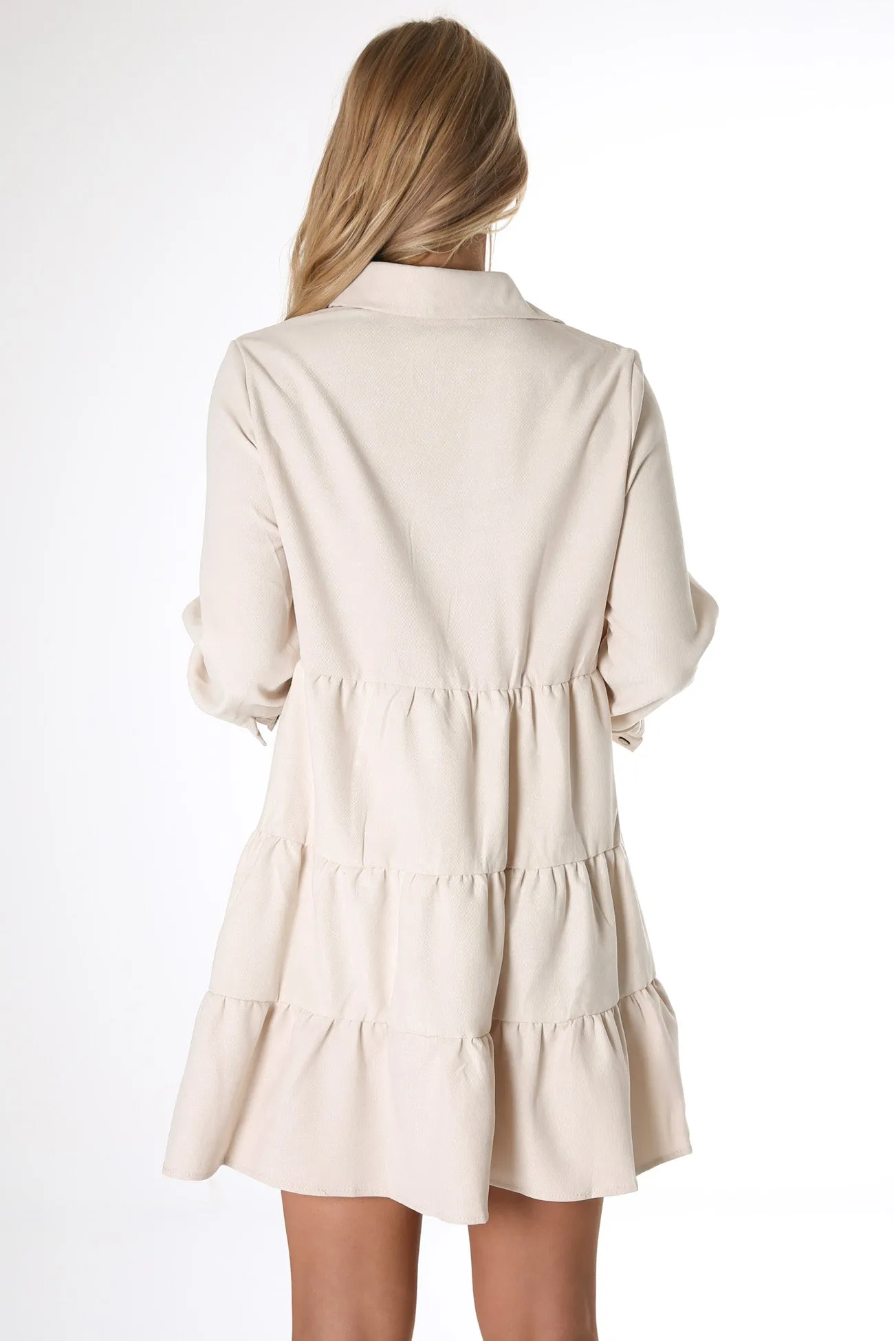 Ezra Mini Dress Beige