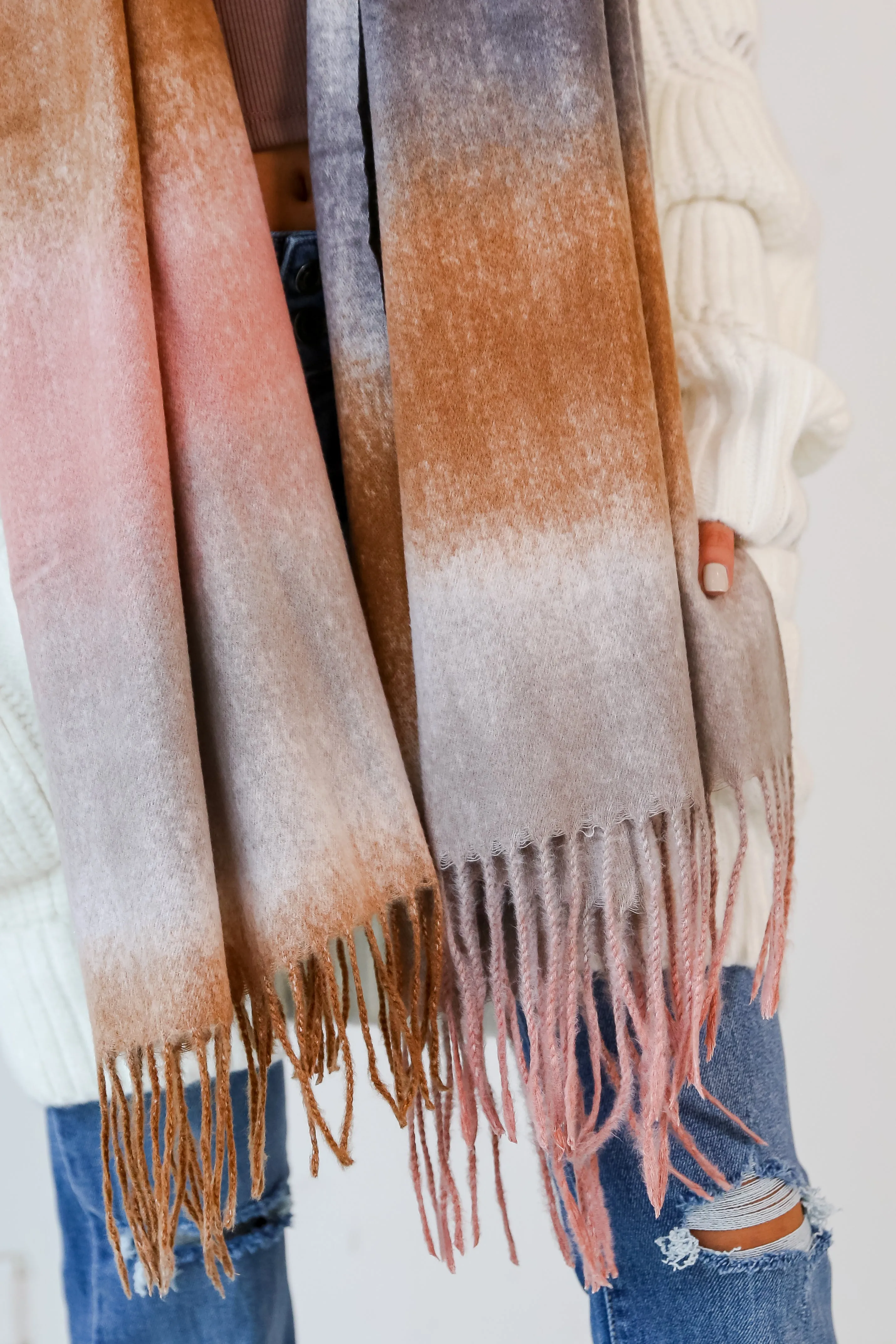 FINAL SALE - Winter Streets Fringe Scarf