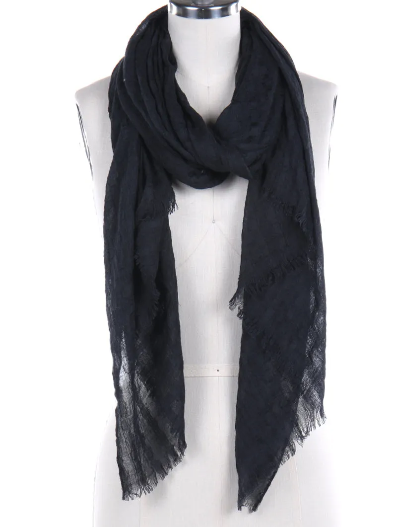 Frayed Edge Woven Scarf